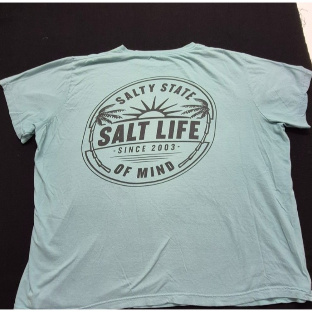 Salt Life men's light blue "Salty‎ State of Mind" graphic t-shirt sz. XLT